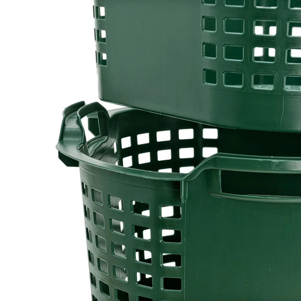 5x Obstkorb 25L Gartenkorb lebensmittelecht stapelbar Erntekorb Kartoffelkorb - Bild 4 von 4