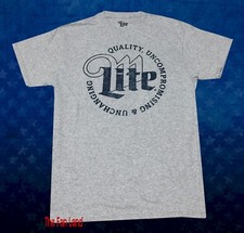 NEW Miller Lite Mens Beer Brewing Vintage T-Shirt