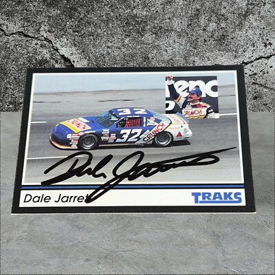 Dale Jarrett HOFer NESTLE CRUNCH #32 1991 TRAKS WINSTON CUP VINTAGE signed card