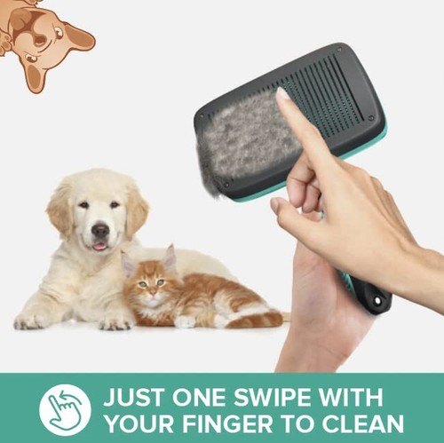 ruff n ruffus self cleaning slicker brush