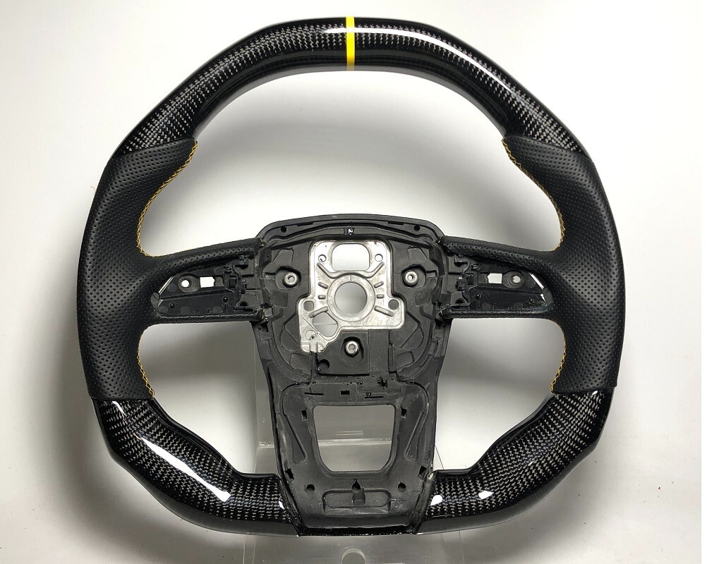 Carbon flat top Sport steering wheel Lamborghini URUS models No Exchange Yellow
