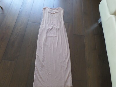 New Latest USHATAVA tan stretching wired strapless maxi tight fitting dress sz S