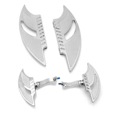 Chrome Floorboards for harley road king flhr Electra street Glide FLHX footboard