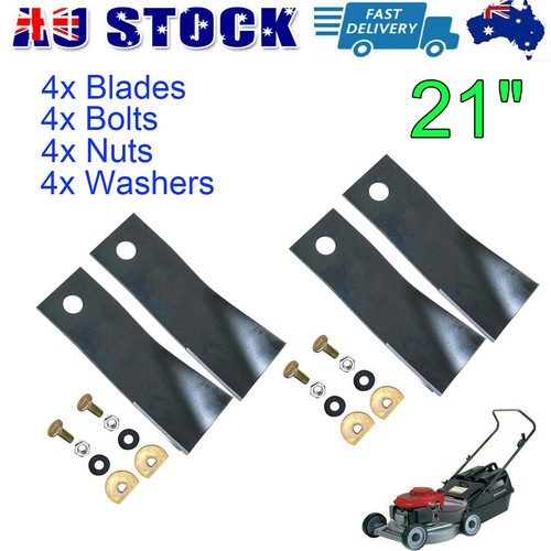21" Inch MOWER BLADES 2 PAIR HI LIFT BLADES AND BOLTS 216& 217 For