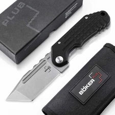 Boker Plus Dvalin Folder Tanto Pocket Knife 2.8" Blade D2 G10 Midgards - 01BO549