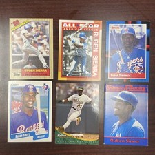 Ruben Sierra 6 card lot Baseball with collect a book