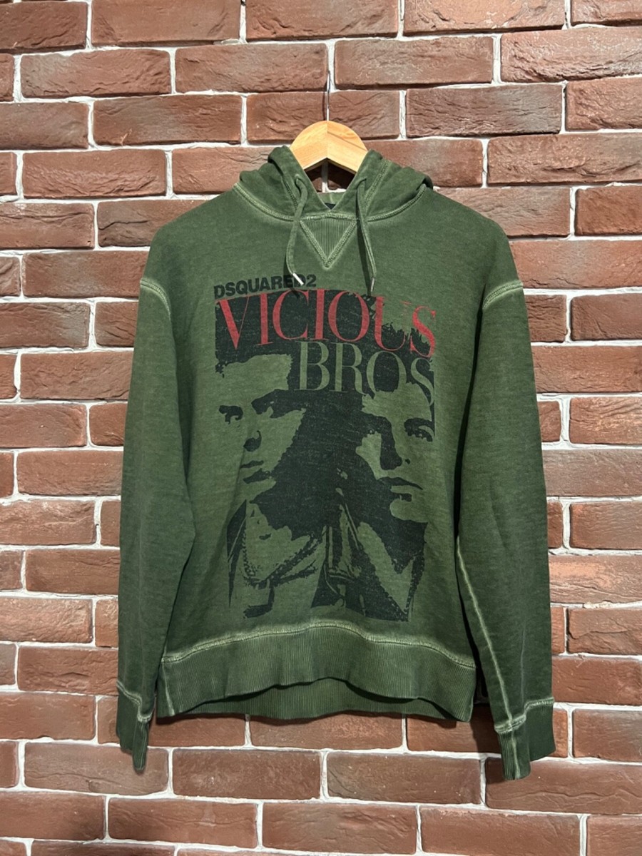 Rare Dsquared2 Punk Sex Pistols Sid Vicious Band Hoodie M Green | eBay