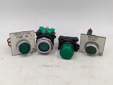 Machine Control Start Push Button Allen Bradley 800F-X10, Used Misc. Lot Of 4