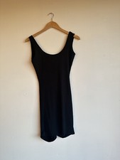 Pretty Little Thing Women Dress 4 Black Stretch Knit Ruched Bodycon Sexy