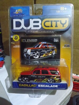 2003 Jada Dub City Cadillac Escalade Dub City Fire Dept. # 34 1/64