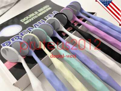 Espejos bucales dentales Reflector doble cara Espejo oral Blanqueamiento dental