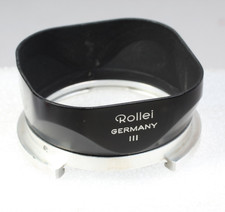ROLLEI LATE BAY lll LENS HOOD FOR 2.8 ROLLEIFLEX TLR VERY CLEAN BAYONET MOUNT