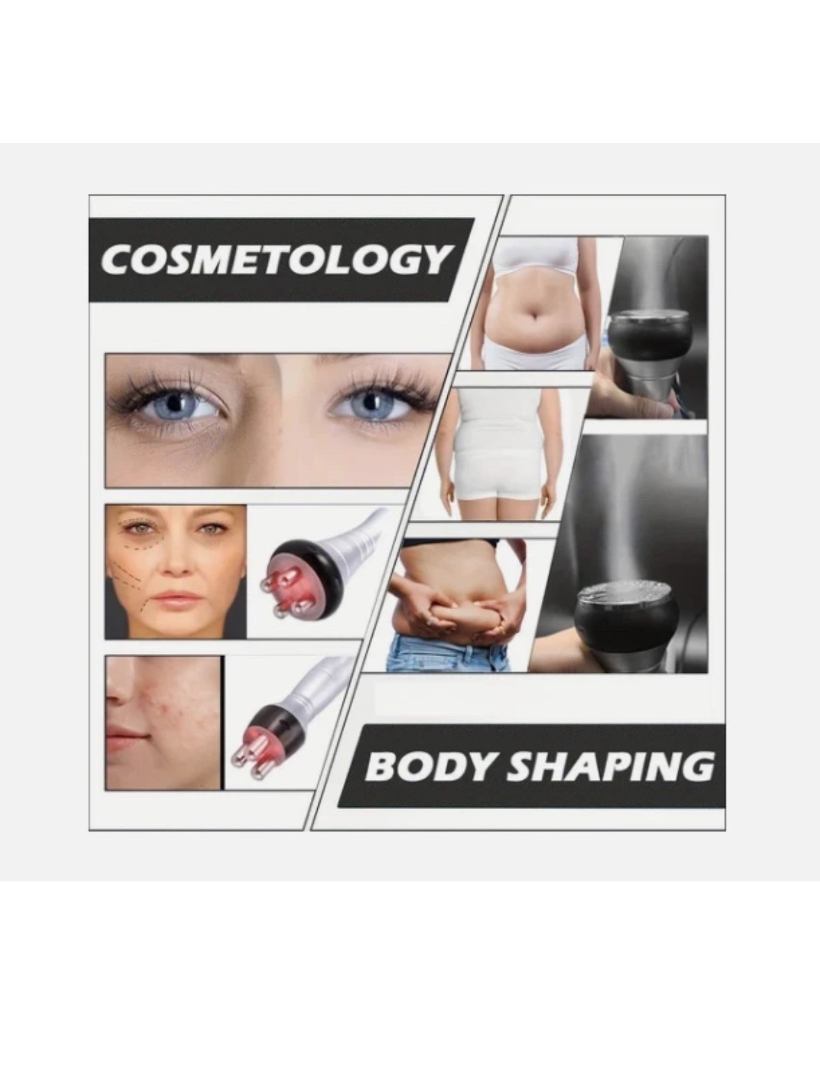 3-in-1 Beauty Massage Device Tools Body Facial Massager Slimming Instrument, USA alternate view 5