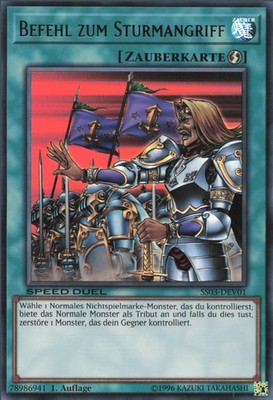 YuGiOh Befehl zum Sturmangriff SS03-DEV01 Ultra Rare NM 1st