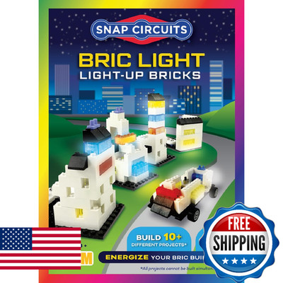 Snap Circuits BRIC Light, Building Bricks & Electric Circuit Kit for Kids, STEM