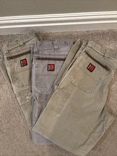 Wrangler Riggs Workwear 3 PAIRS Mens  34X34 Ranger Cargo Ripstop Carpenter