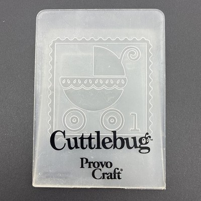 Provo Craft Cuttlebug Baby Stroller Embossing Die Clear 2 x 2.75 in