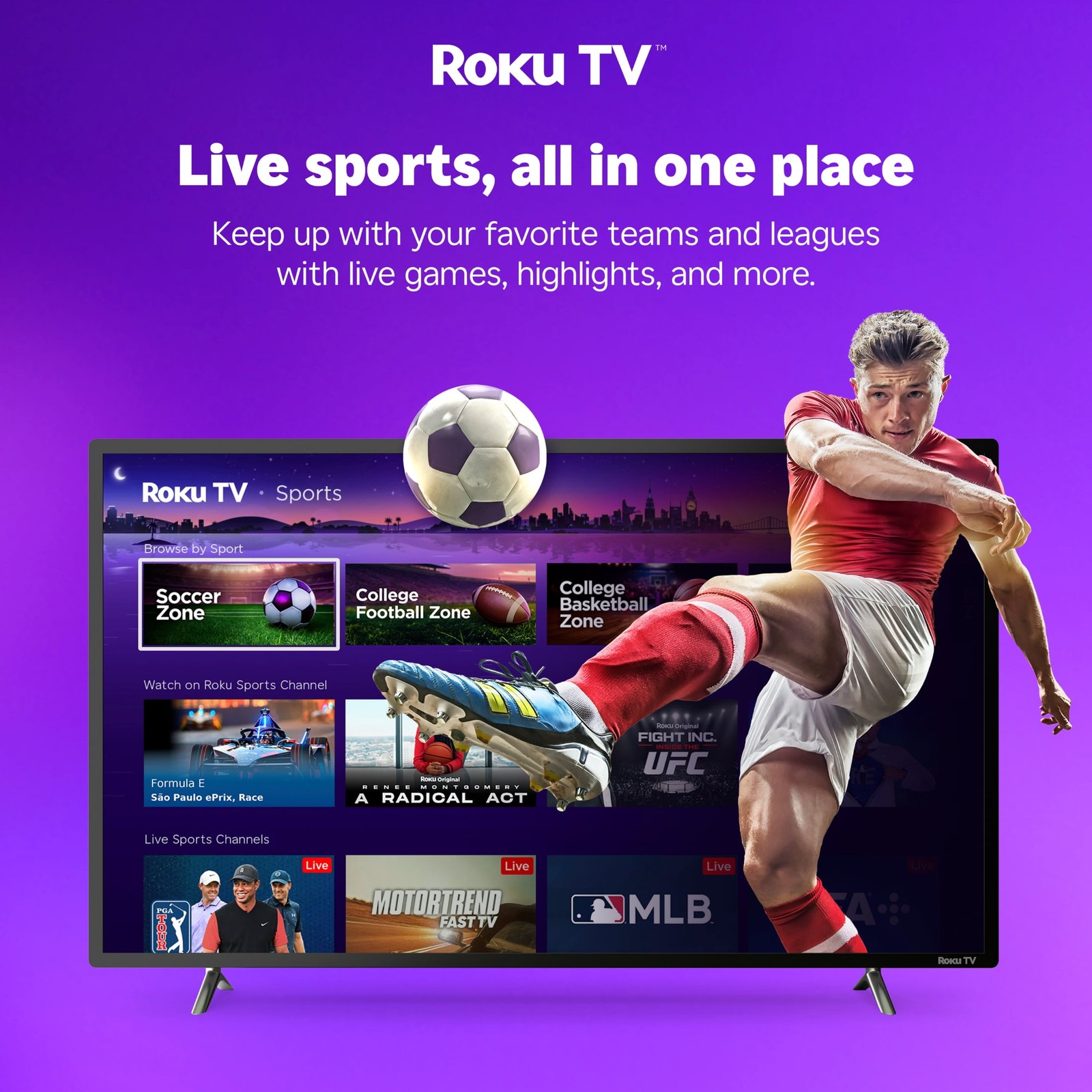 Hisense 50" inch Class 4K UHD LED LCD Roku Smart TV HDR R6 Series