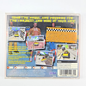 Crazy Taxi 1 & 2 Sega Dreamcast Lot Tested Working Blockbuster Rental