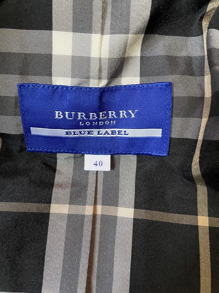 Burberry Blue Label Down Coat Puffer Jacket Size 40 Color Purple From Japan - Image 4 of 4