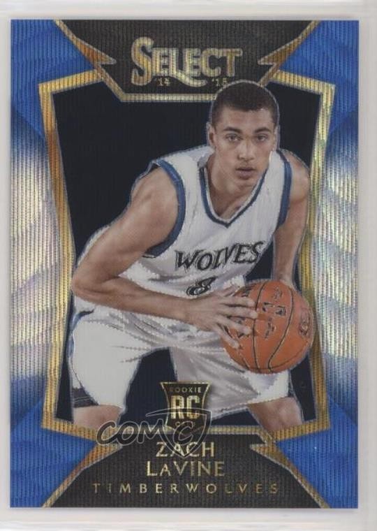 2014-15 Panini Select Concourse Blue & Silver Prizm Zach LaVine #84 06vc