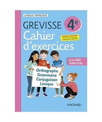 Cahier Grevisse 4e [2021]: Cahier d'exercices, Carrère, Ariane