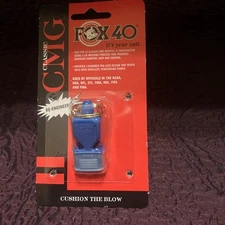 Fox 40 Classic CMG Whistle Official Coach Safety Alert Rescue 3 Chamber Blue New