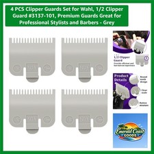 4 PCS Clipper Guards Set for Wahl, 1/2 Clipper Guard Guards Great for Profes...