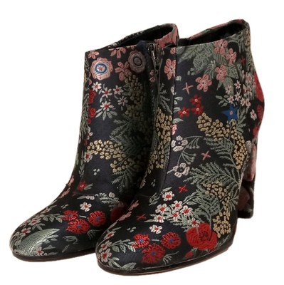 #ad #ad New Sam Edelman Cambell Floral Brocade Jacquard Embroidered Size 8 Zip Boots $51.74