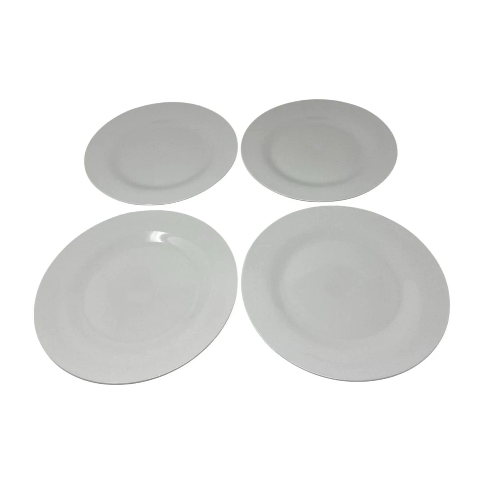 Juego de 4 platos de cena de porcelana Oneida Porter aptos para lavavajillas y microondas de 10" Foto 3 de 4