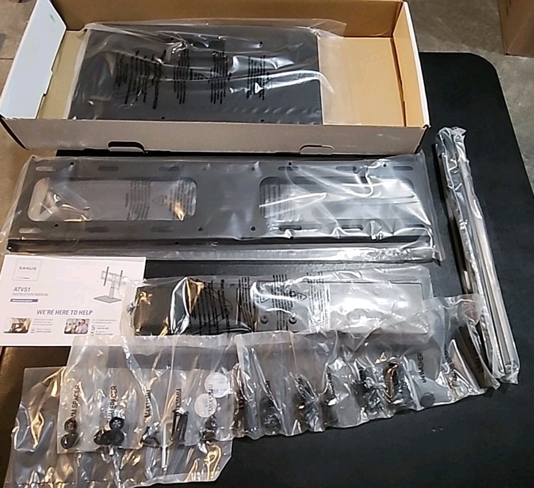 New Open Box SANUS Swiveling Black 32"-60" TV Base Mount Holds 60lbs ATVS1-B1