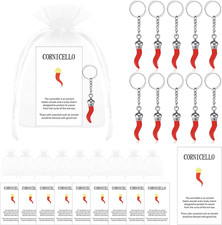 10 Set Italian Red Horn Keychain Gift Chili P...