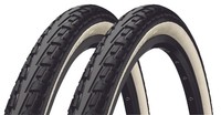 2X Continental Ride Tour 37-622 Schwarz/Weiss 28X1 3/8X1 5/8 Reifen Mantel Bike