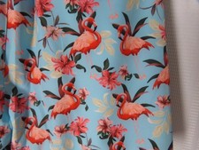 CARIBBEAN swim Shorts Trunks size 4XB blue with Flamingos NWT  ks