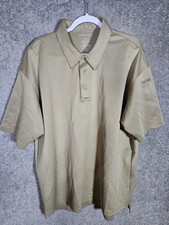 Propper Tactical Performance Polo Shirt Mens Size XL Khaki Tan Short Sleeve