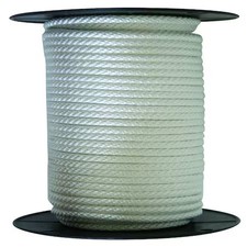 Rope, Nylon, Braided, 3/8 In. Dia., 200 Ft L, 12U279