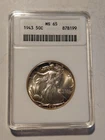 1943 Walking Liberty Half Dollar MS 65 ANACS