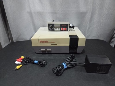 1985 Original NES Nintendo System Console + New 72 Pin Authentic Tested Bundle