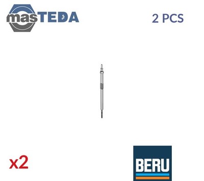 GE124 GLÜHKERZE GLÜHKERZEN BERU 2PCS FÜR VAUXHALL VIVARO 2.0 CDTI 2L