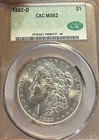 1882-O CAC MS62 PQ Morgan Silver Dollar
