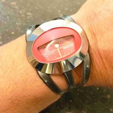 Raro OMAX SpaceMan 1972 vintage mecánico suizo automático, hermoso estado