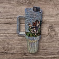 Rhinestone Handcrafted 40oz Stainless Steel Tumbler with Seven Dwarfs