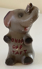 1908 President Taft Ohio GOP Taft Chalkware Elephant 4.125