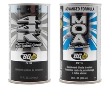 BG 44K Fuel System Cleaner & MOA Engine Oil Supplement Combo 11 fl oz