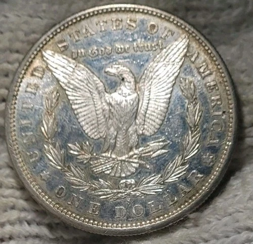 1881-s Morgan Silver Dollar Brilliant Uncirculated Cameo With Mirrors Reverse