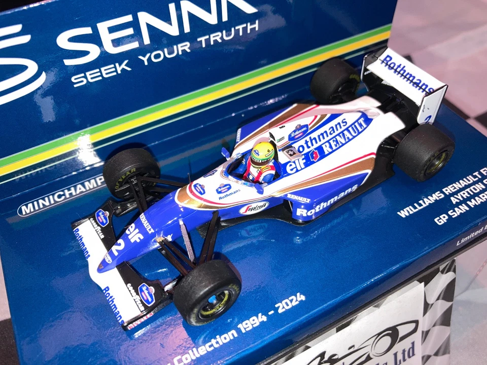 1:43 Minichamps 540943302 Ayrton Senna Williams FW16 #2 San Marino GP 1994 - Image 2 of 4