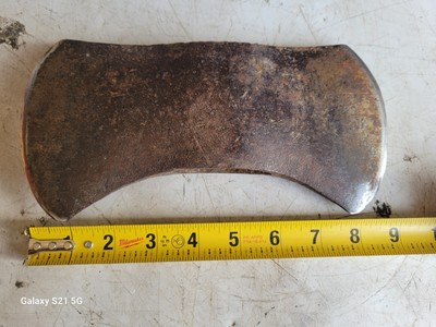 Axe Head ~ Double Bit ~ Vtg Cruiser ~ Unmarked ~ 3 lbs 8 oz ~ Well Used!