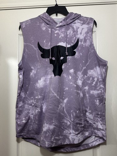 Under Armour Project Rock Iron Paradise Sleeveless Hoodie Men's  XL
