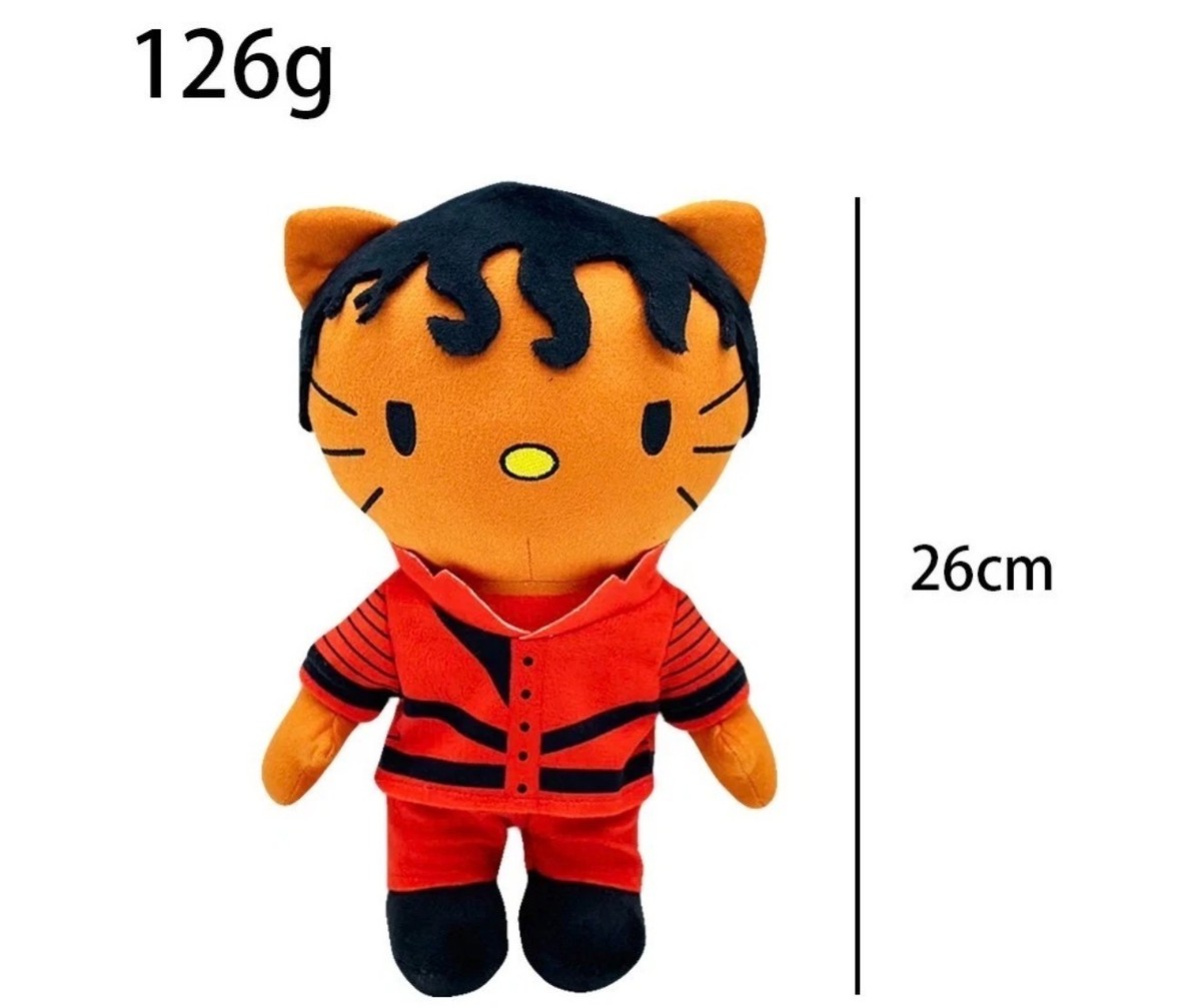 Hello Kitty As MICHAEL JACKSON Plush Cute Doll Stuffed MJ Figure