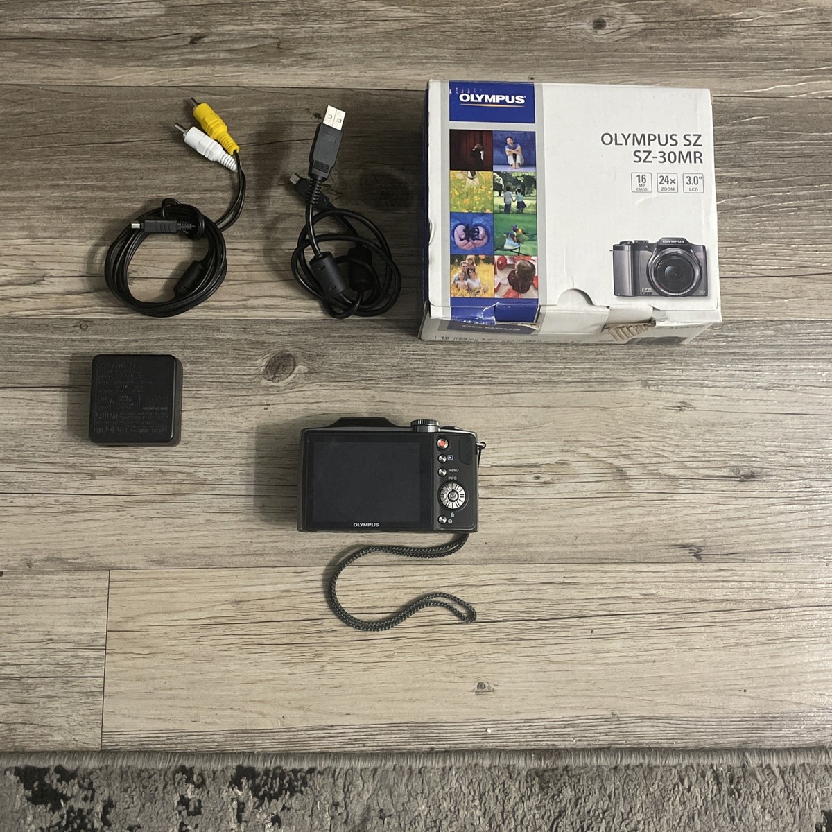 Olympus SZ-30MR Digital Camera 16MP, 24x Wide, Full HD w/ One Batt